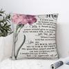 Mother's Day Square Pillow Covers Polyester Seat Anniversary Mom Birthday Cushion Cover Cool Decorative Throw Pillow Case 40*40