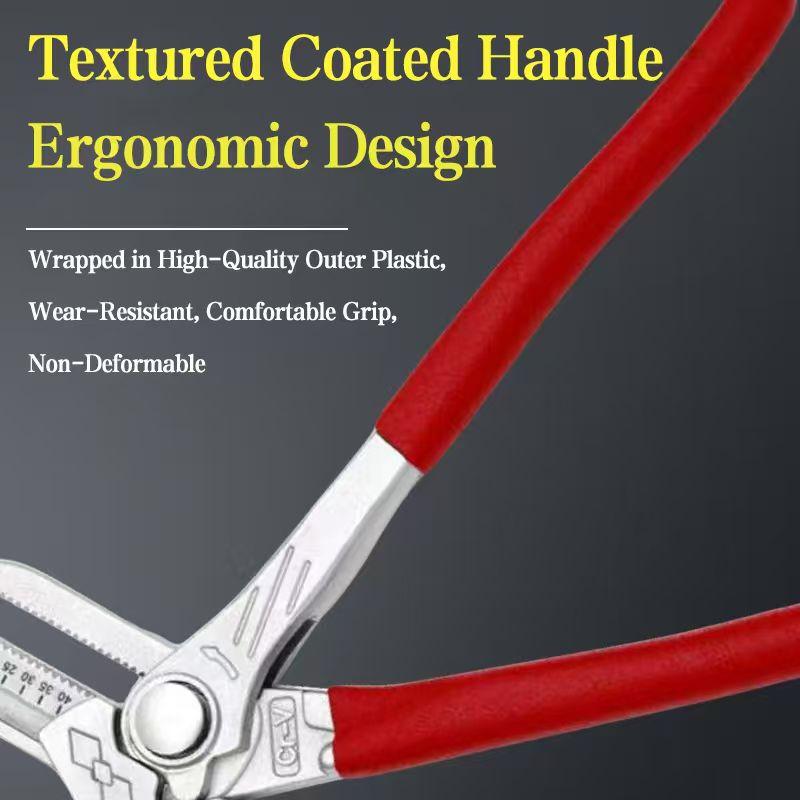10‘’ Multifunctional Adjustable Wrench Press Pliers Eagle Beak Water Pipe Pliers Clamp Large Opening Plumbing Household Tools