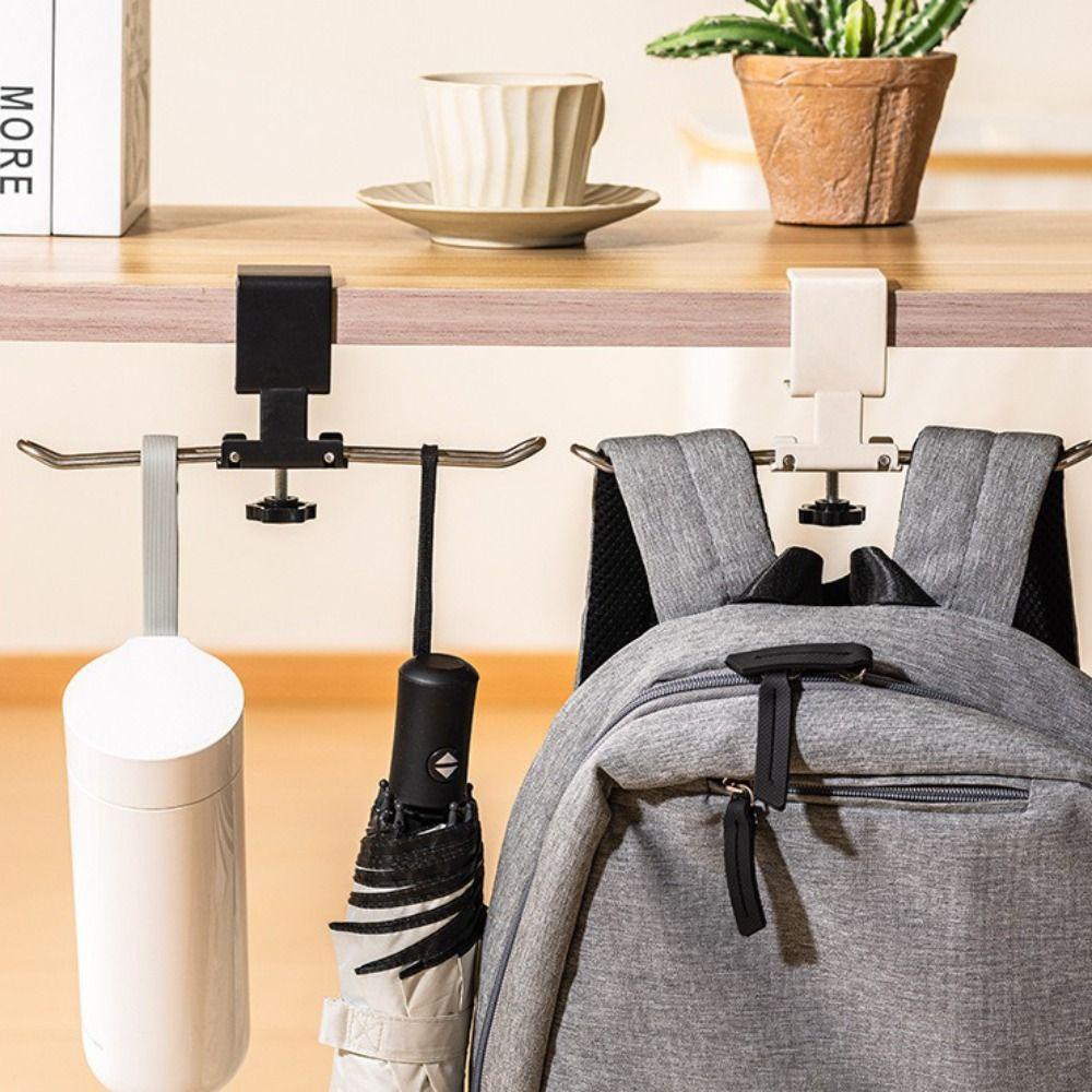 Removable Table Hook Portable Backpack Storage Hook Mobile Hanging Bag Hook  Student Desk
