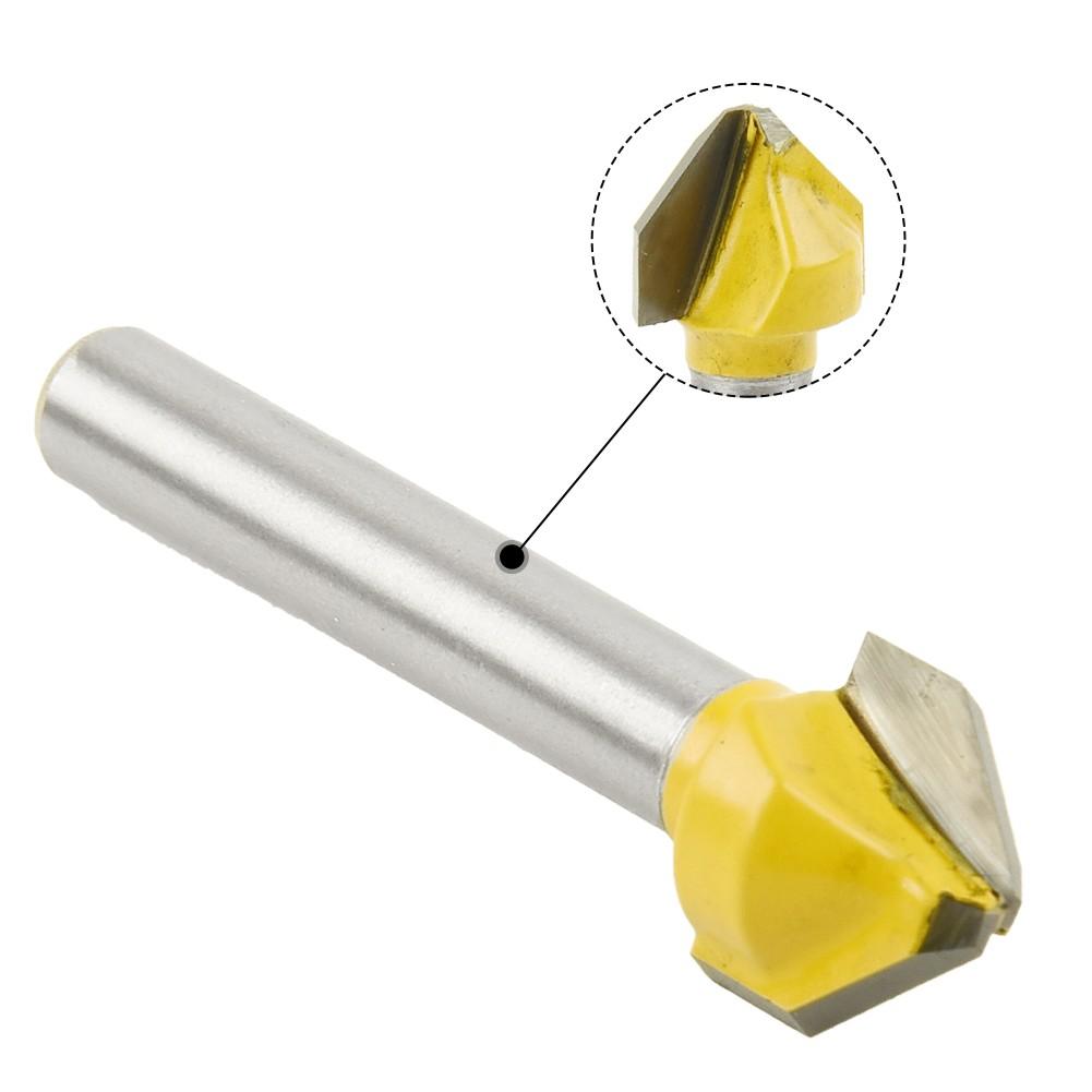 6mm Schaft Oberfräser Bit 90 Grad Hochfest V-förmig