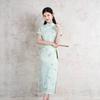 Green Suzhou cheongsam 1011 new summer young girl Chinese modified temperament retro daily dress