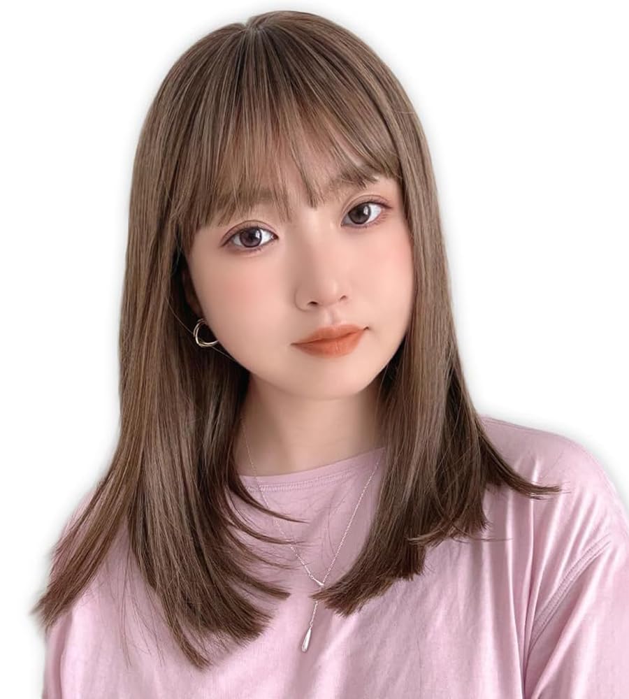 

Brightlara Women s Medium/Full Wig with Bangs, Inner Color, Blonde, and Bangs (hf1780-RDA)