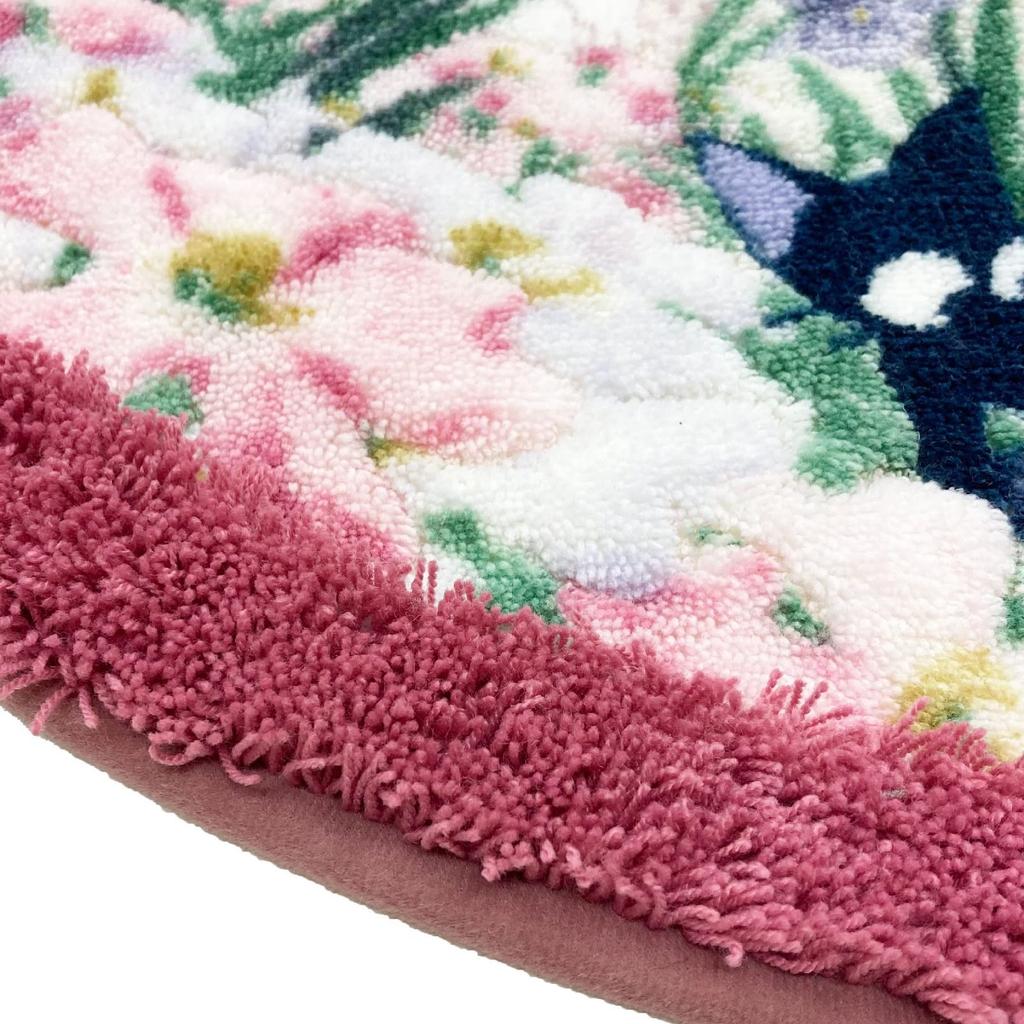 Senko Delivery Service Toilet Supplies Twilight Jiji Toilet Mat 58 X 60 Cm Pink Character Jiji Cat Made In Japan Antibacterial Deodorizing 34759