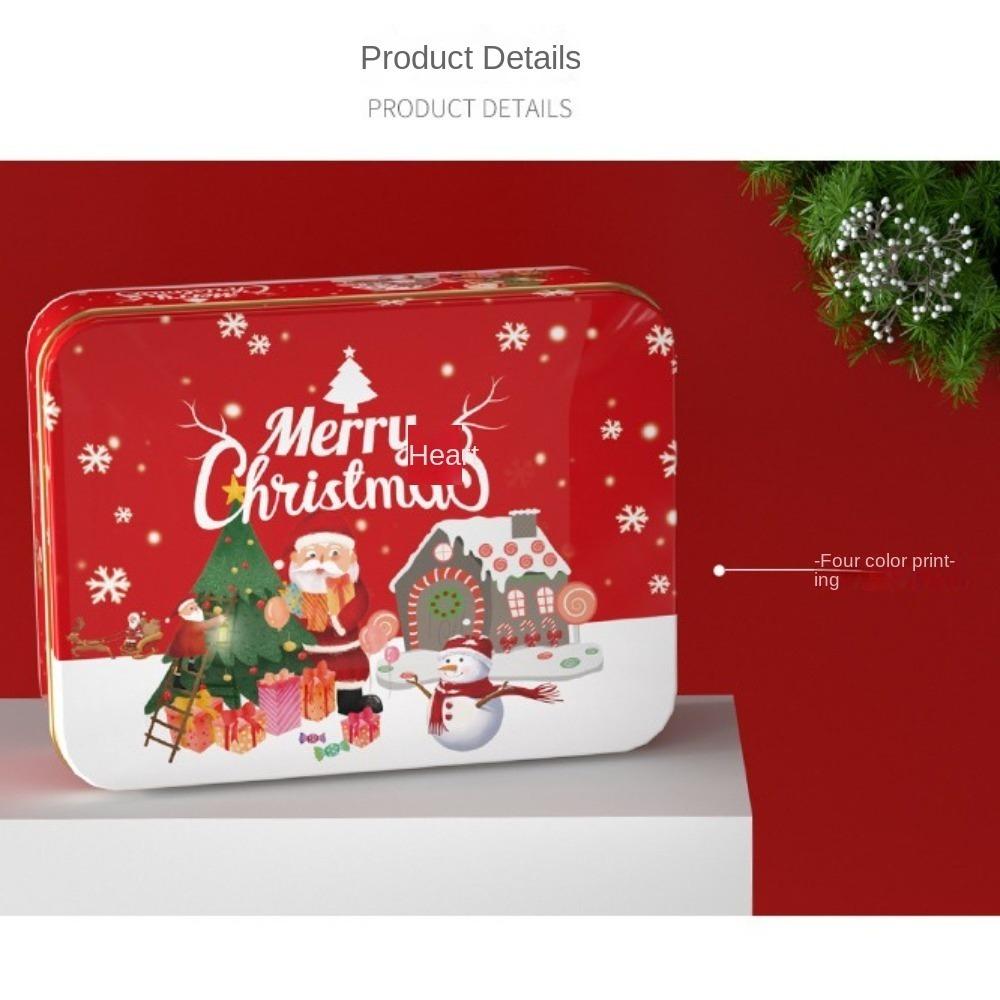 Metal Christmas Box Multii Style Gift Packing New Biscuit Can  Sugar