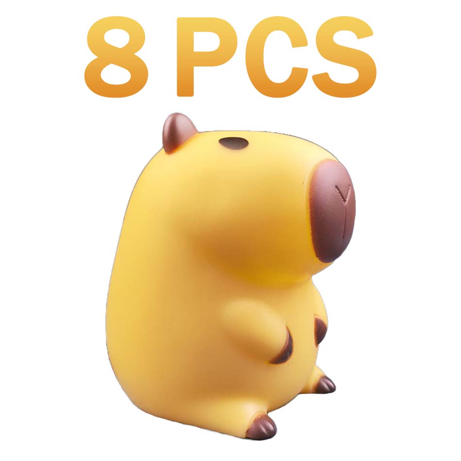 Wielokrotne kreskówkowe lampki nocne z kapibarą zapewniają komfortową atmosferę do snu, dobra lampka na dobranoc do wystroju pokoju dziecięcego