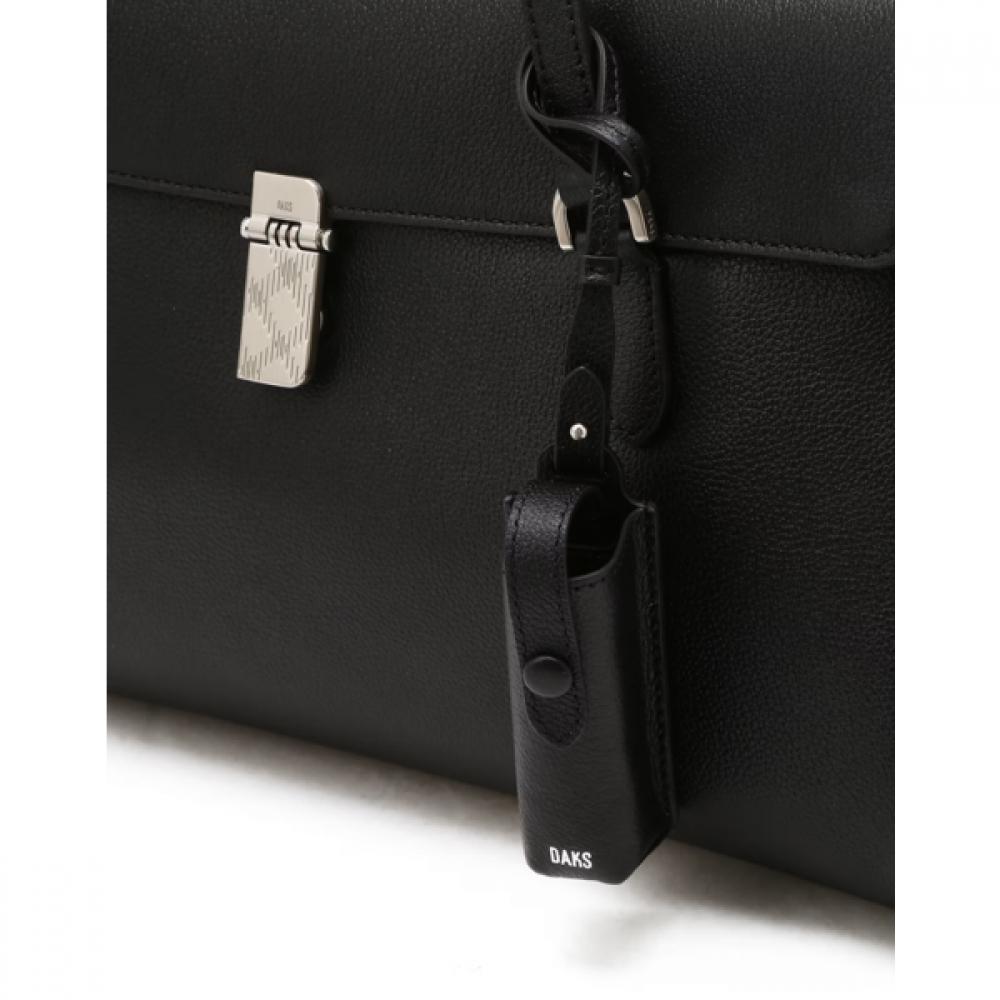 Daks Black Cowhide Buckle Decorated Shoulder Bag Dcba6f160bk