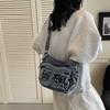 Vintage Multi-Pocket Denim Women's Bag Hand Shoulder Crossbody Bag