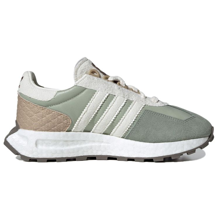 Adidas Originals Retropy E5 Tela Ante Cómodas Versátiles Zapatillas Lifestyle de Caña Baja Zapatillas de Mujer Verde Blanco IF3885
