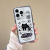 Carton kitten suitable for Apple 17 mobile phone case acrylic two-in-one iphone16promax anti-drop protective cover