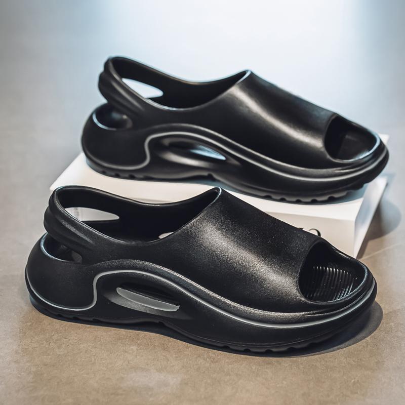 Fashion Summer New Fashion Comfortable Men's Sandals Breathable Soft Non-slip Flat Men's Shoes Indoor Outdoor Beach Sandals Men Slippers