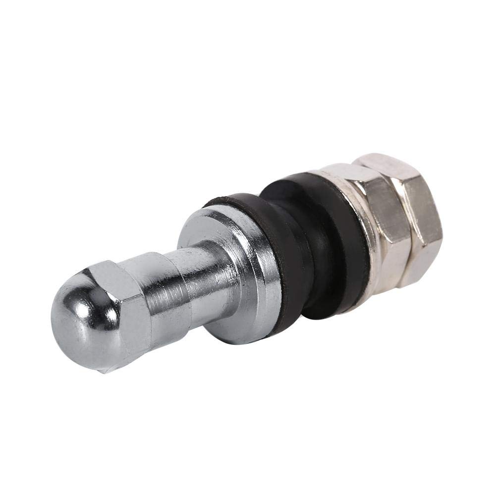Qiilu [4 pieces] Clamp-in Valve Inside Valve for Aluminum Wheels