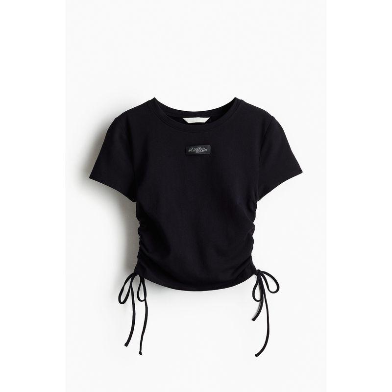 

HM Women s T-shirt Fall Slim Fit Soft Pendant Cotton Soft Short Sleeve Short Top 1234838
