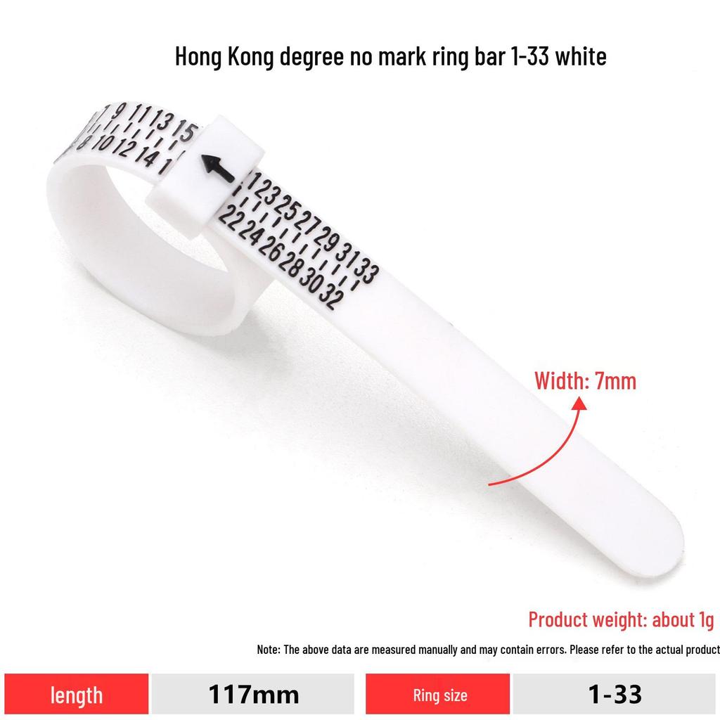 Adjustable Ring Sizer Belt for Finger Measurement