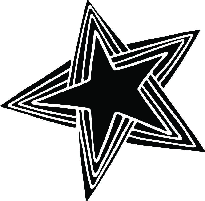 Ștampilă pătrată din lemn cu model de stea pentru scrapbooking, bloc de cărți de jurnal, 2 x 2