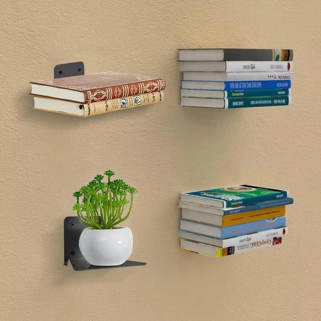 Wall Shelves For Books Book Shelf Floating Set Of 6 Organizer Storage Display  Rack For Bathroom Nursery