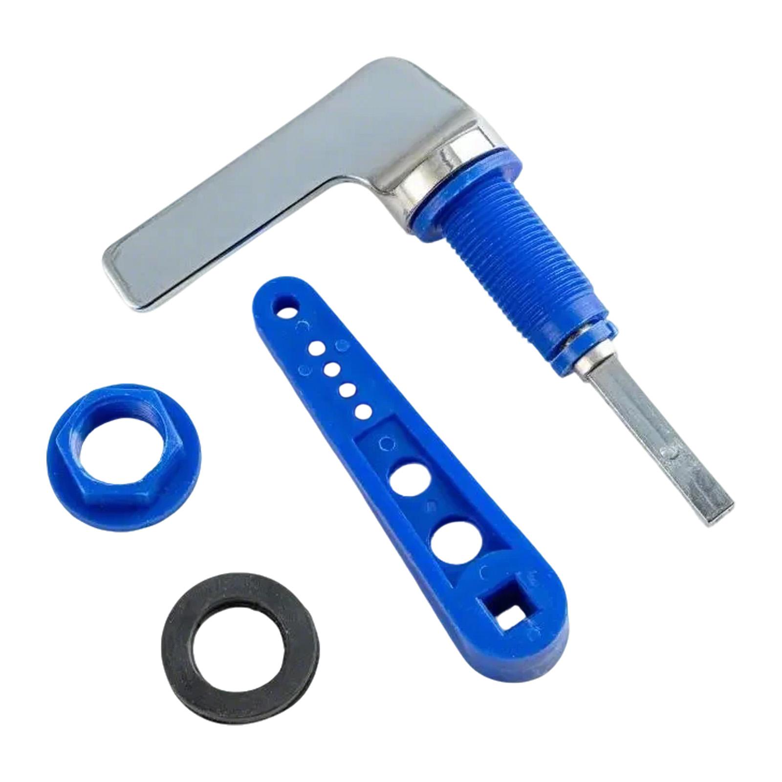 

Ручка слива унитаза из цинкового сплава, сменная ручка для унитаза, рычаг слива для ремонта, замена ручки слива бачка, простая установка синий