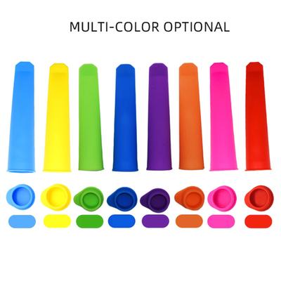 Moldes de Hielo de Silicona, Moldes para Hacer Polos, 8 Colores, Molde de Silicona para Hacer Hielo, Yogur, Gelatina, Helados