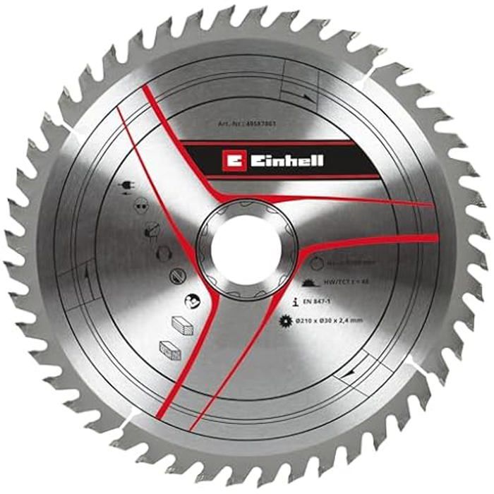Lame De Scie Aux Carbures De Tungstène - EINHELL - Ø 210 X 30 Mm - 48 Dents