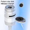 Compact Star Projector Lamp 2-in-1 Night Light, Starry Sky Ambient with Films, Kids Bedroom Decor USB Powered Dual-Mode for Sleep And Decoration