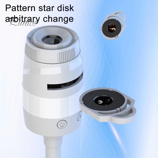 Compact Star Projector Lamp 2-in-1 Night Light, Starry Sky Ambient with Films, Kids Bedroom Decor USB Powered Dual-Mode for Sleep And Decoration