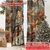 2D Flat Printing  2pcs Autumn Tangle Modern Curtain Fabric Prints Light Filtering Curtains Outdoor Decorations Ldeal for Room