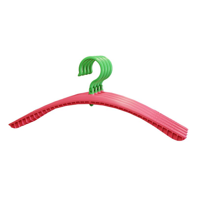 Dopamine Folding Clothes Hangers Anti-Slip Rotatable Clothes Drying Rack Space Saving Plastic Clothes Holders Travel