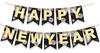 Happy New Year Disco Banner Garland New Year's Eve Party Decoration