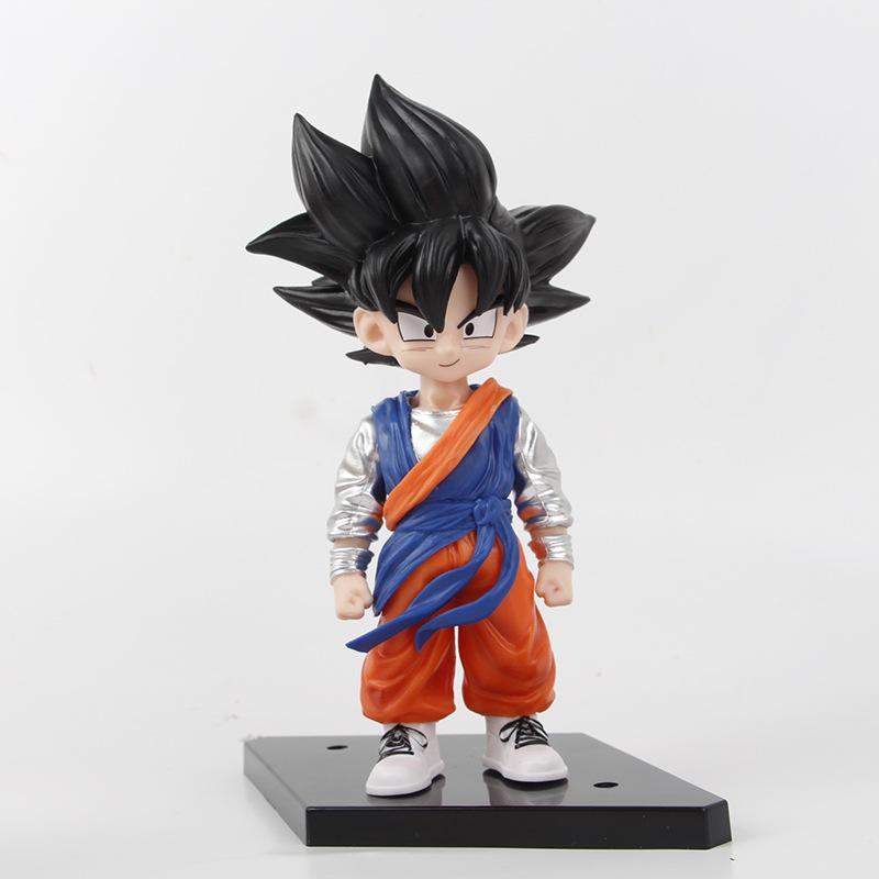 4 Pcs/Set Dragon Ball 17cm Goku Fashion Action Figure Anime PVC Model Toys Doll Ornaments Super Saiyan Figurine Kids Xmas Gifts