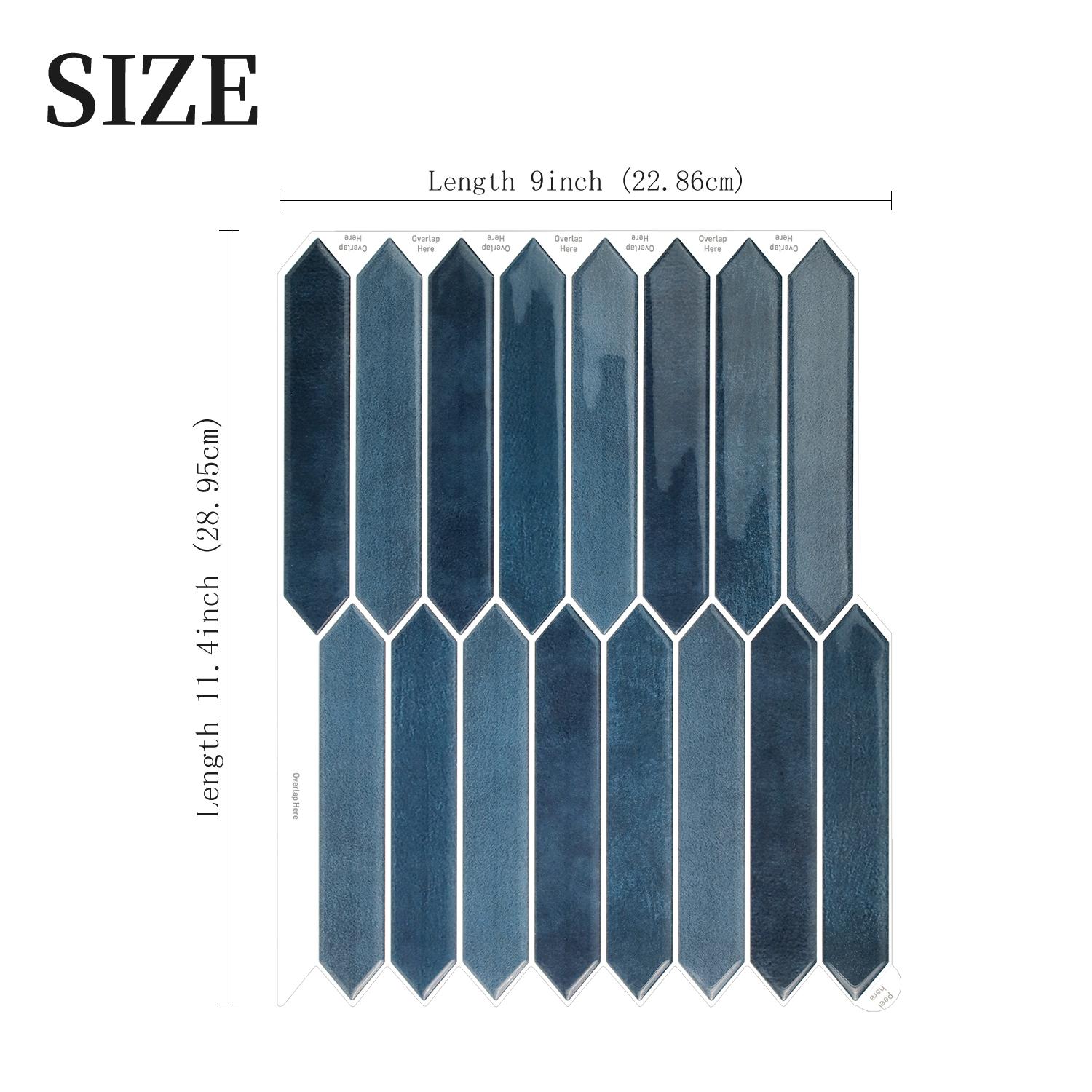 

10pcs Brick Wall Stickers Peel and Stick 3D DIY Ceramic Tiles Waterproof Oil-proof Vinyl Wallpaper for Home Apartment Applicatio 10 sheets