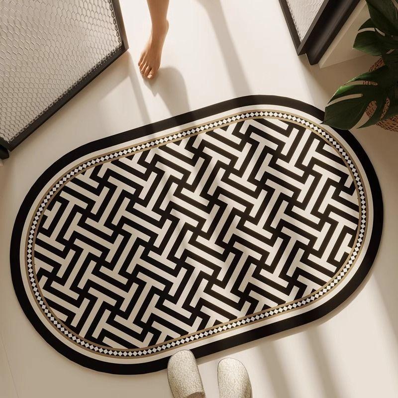 

Туалет с диатомовой грязью для ванной комнаты, нескользящий туалет, сливной коврик для двери, быстросохнущий 40X60cm 15.7X23.6in