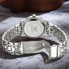 OLEVS Men's Silver Quartz Wristwatch Calendar Waterproof Stainless Steel Stylish