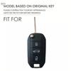 3 Button Silicone Car Key Chain Ring Shell Cover Case Holder For Peugeot 208 301 308 508 5008 3008 Citroen C5 C4 2010 2021 2023