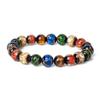 Art Glass Bead Bracelets for Women 10mm Nature Stone Colored Glaze Reiki Wealth Bracelet Men Energy Good Luck Healthcare Jewelry