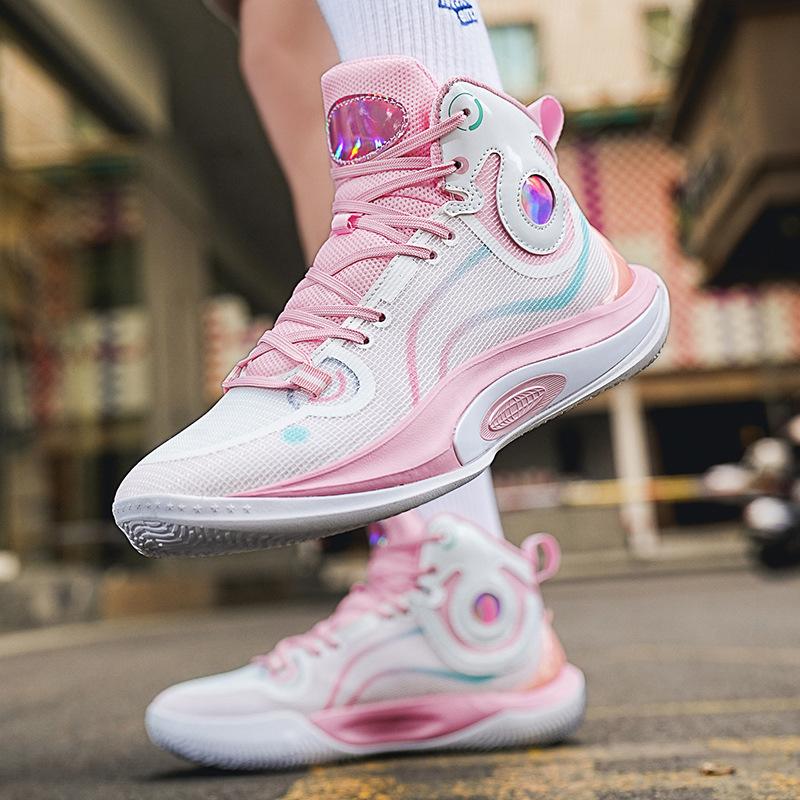 Basketball shoes high-top actual combat friction has sound sonic 13 high-top student sneakers 8-15 years old male and female students