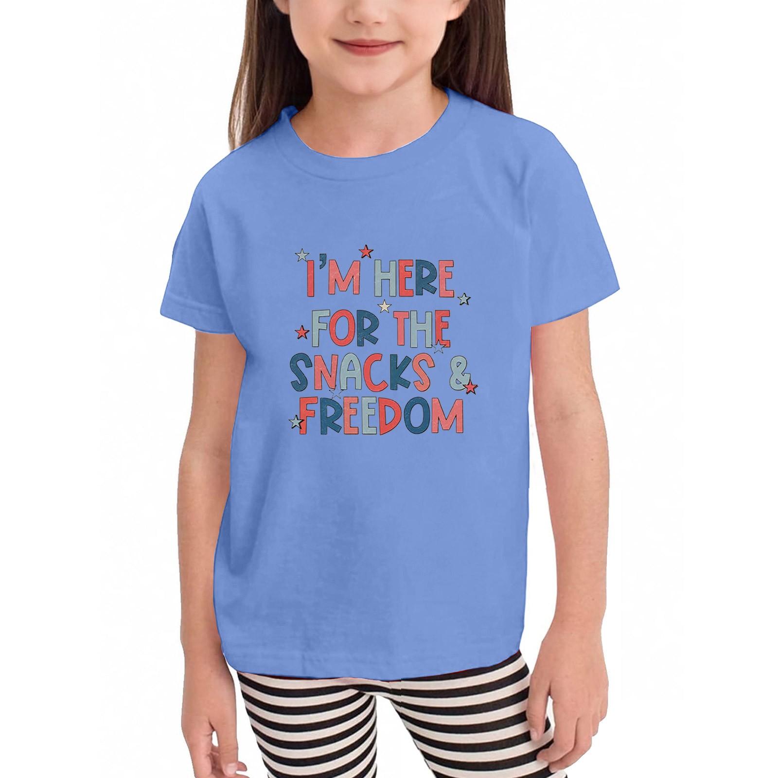 

Toddler Girl Boy T-Shirts Kids Top Boys And Girls Printed Short Sleeved T-shirt 130