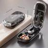 Pill Cutter Splitter for Small Pills Adjustable Food Grade Stainless Steel Blades for Travel Vitamins Supplements