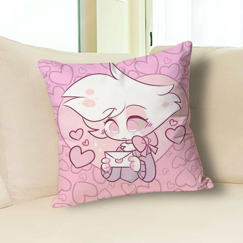 A-Angel D-Dust H-HazbinsS-S Pillow Cases for Bedroom Living Room Sofa Home Decor Polyester Cushion Cover with Zipper