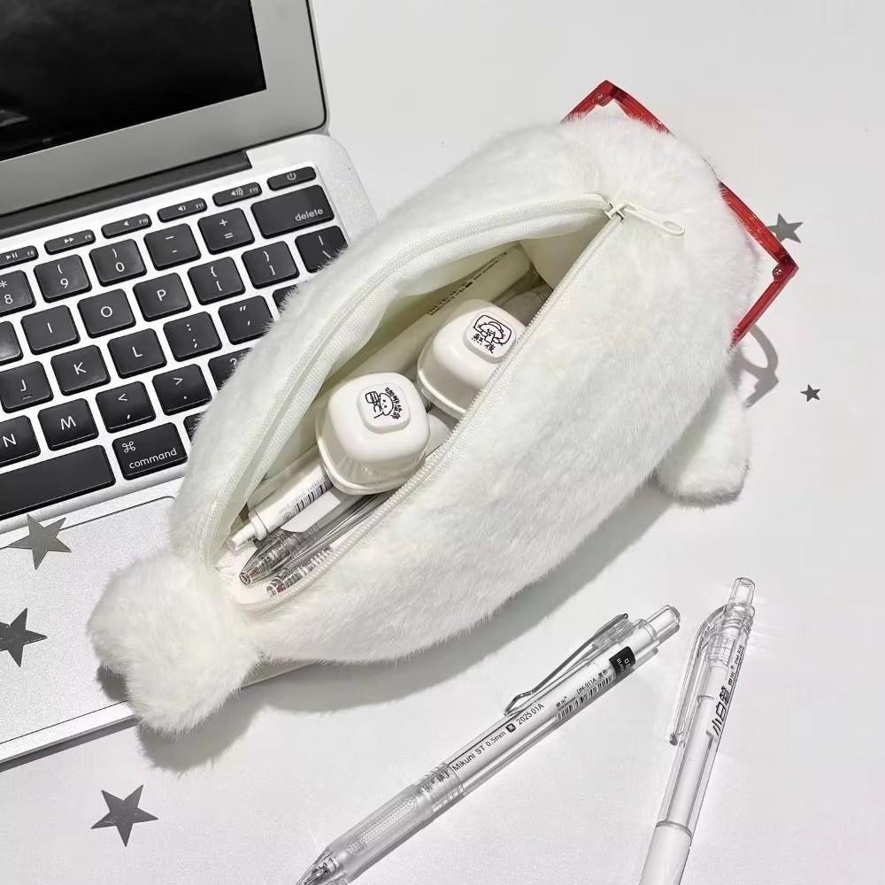 Animal Seal Doll Pen Pouch Large Capacity Stationery Storage Bag Little Seal Pencil Case Daily Use