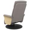 Recliner with Footrest Taupe Fabric