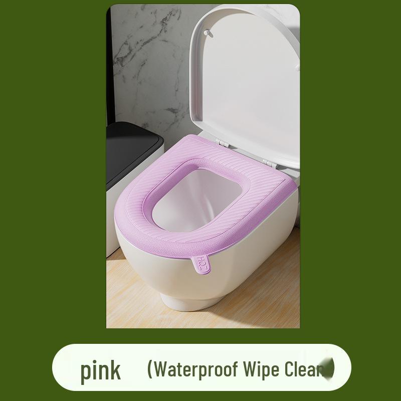 High-Foam EVA Waterproof Washable Toilet Seat Cover - Universal for All Seasons