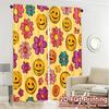 2D Flat Printing  JIT 2pcs   Curtains (Without Rod) Cheerful Curtains Chic Pattern Curtains Durable 100% Polyester Fabric Curtains