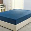 Quilted Waterproof Bed Sheet Solid Color Non-slip Blue Mattress Protector