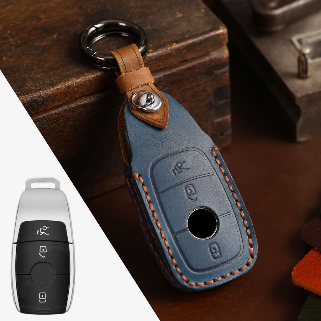 Key Case For Mercedes-Benz E-Class S-Class Glc All-Inclusive C260L Genuine Leather