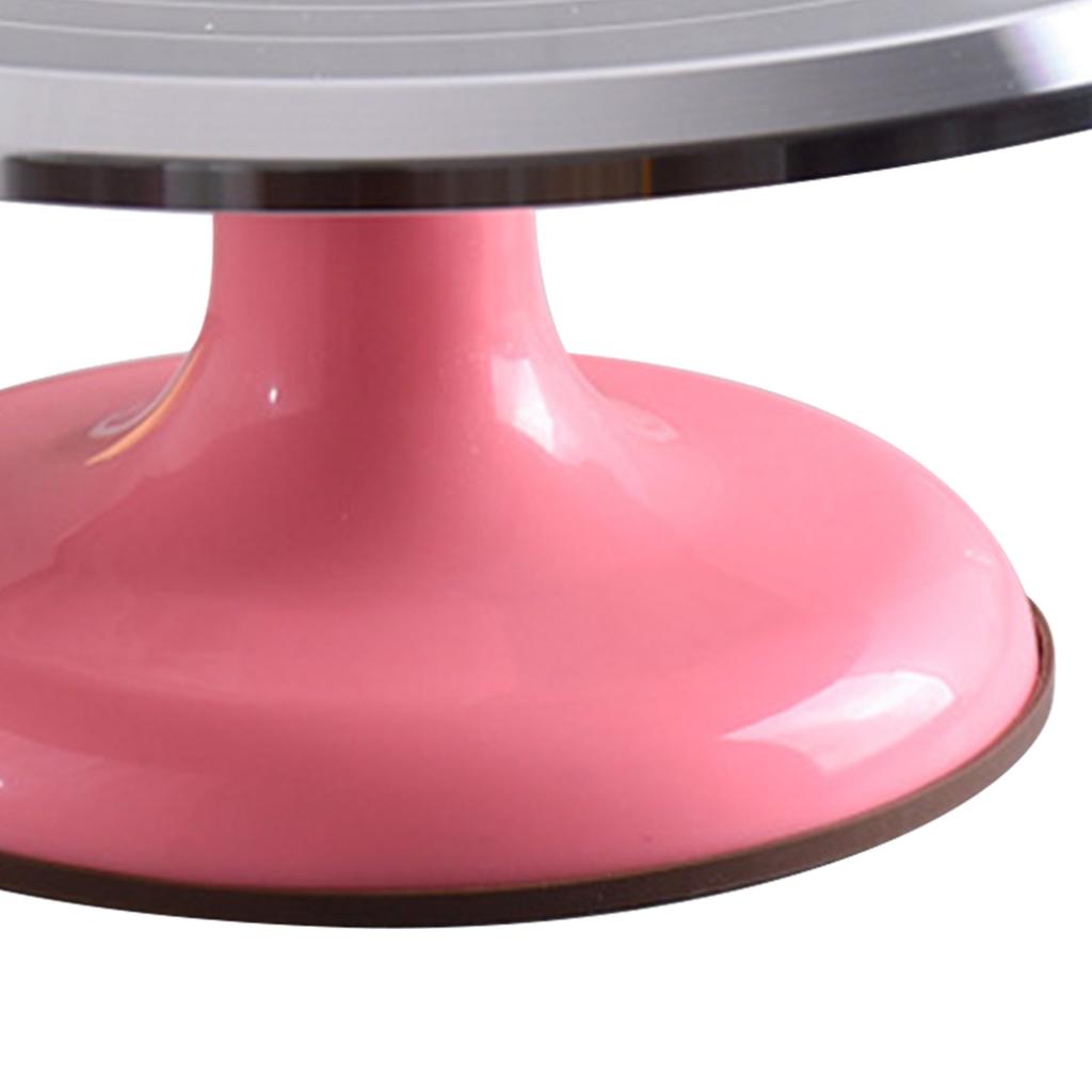 10 Inch Revolving Cake Decorating Stand Professional Aluminum Alloy Cake Turntable for Home Cake Decorating Supplies