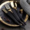 Chopsticks spoon set, a pair of student forks, portable with adult storage box, three-piece tableware set