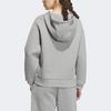 New Adidas Lounge Hooded Sweatshirt Sweatshirt Women's Gray IP0754