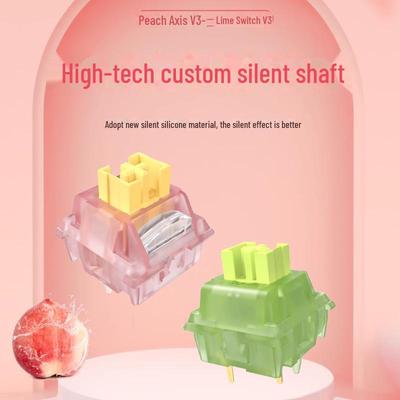 Clavier mécanique silencieux Gaote V3, axes pêche et citron améliorés, personnalisation à chaud à cinq broches