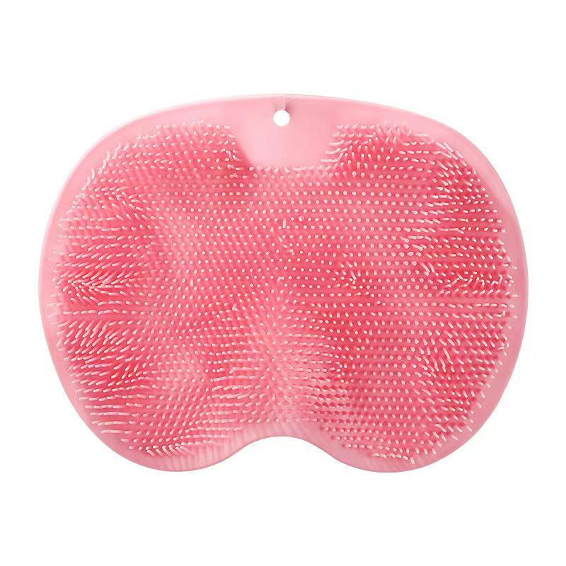 Wall-Mounted Non-Slip Back and Foot Scrubber with Suction Cup