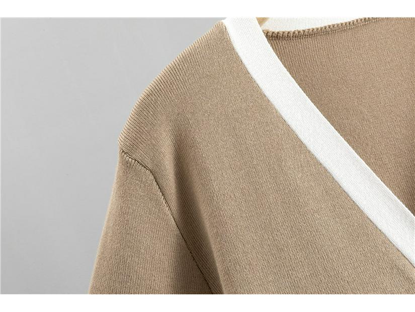 European Trend Women's Three-Piece Set: Knit Cardigan, Camisole, and Wide-Leg Pants