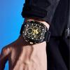 Electronic Watch Square Dual Display Waterproof Luminous Multi-color Wristwatch for Men